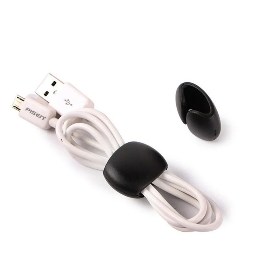 2 pack of data usb cord clip holders